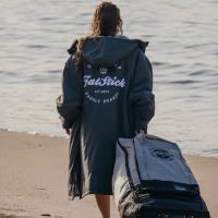 FatStick Weatherproof Fleeced Dry Changing Robe - Black Extra Image 4 Preview